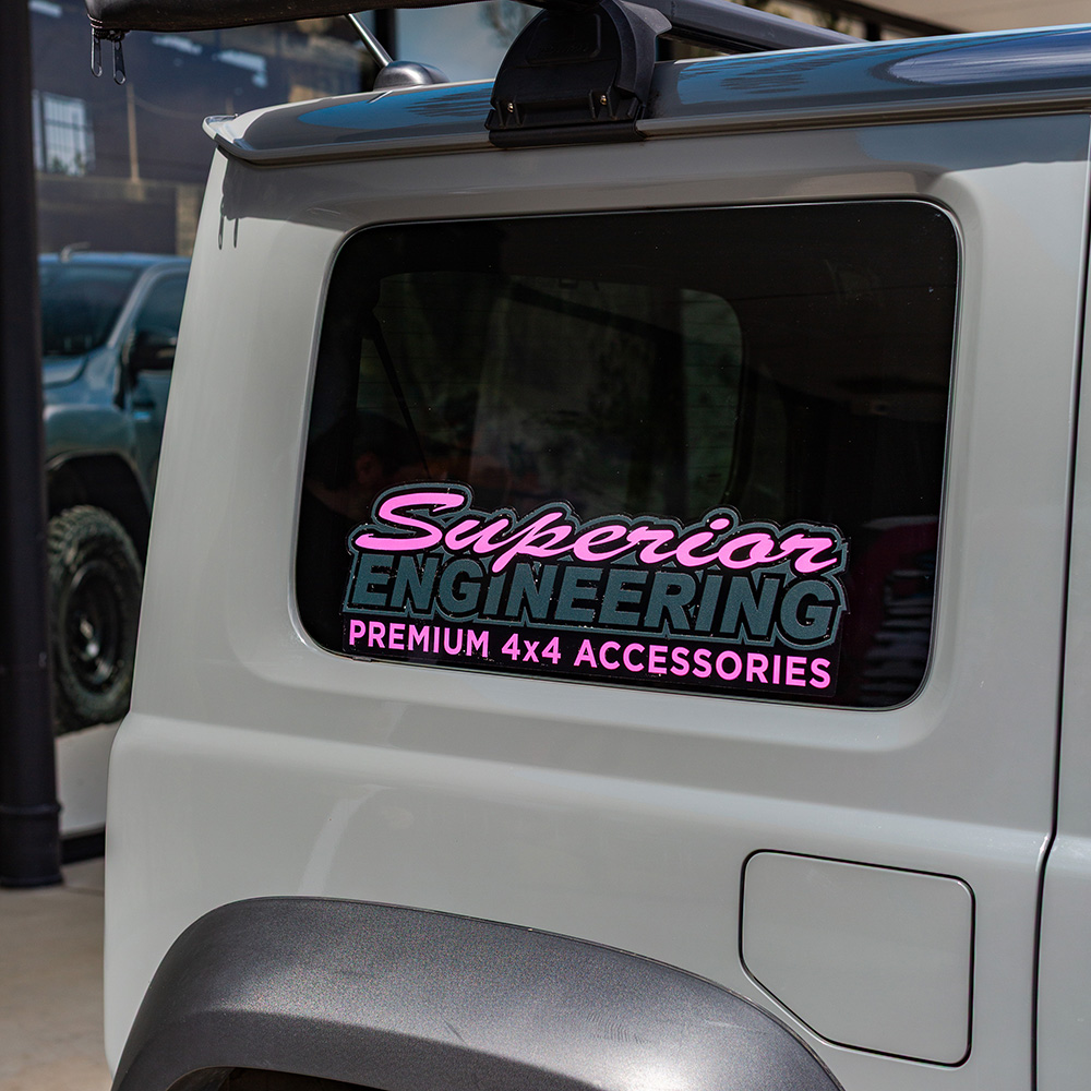 Superior Extra Large Sticker Pink 525mm x 160mm (Type 3 Design) - SUP-SELP-3